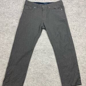 Peter Millar pants mens 32/25 Chino dress pants wool gray office golf casual